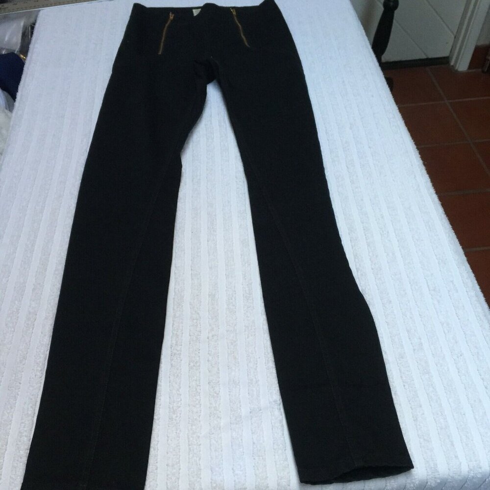 Prairie Underground Womens Denim Legging Jeans Size 28 Black Parallel Zip
